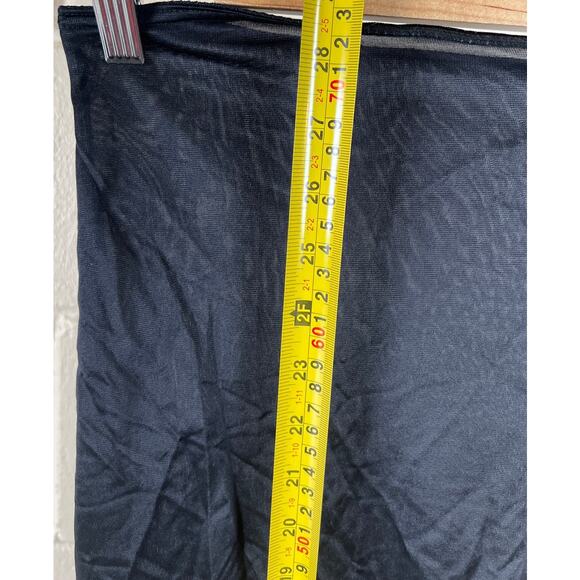 Vintage Lacey Split Button Long Black Skirt *Dimensions In Picture* - Picture 4 of 4